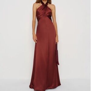 NEW NWT Reformation Veria Silk Dress Romance